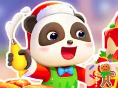 Žaidimas Jigsaw Puzzle: Baby Panda Christmas Chef