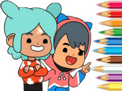 Žaidimas Coloring Book: Toca Boca Friends