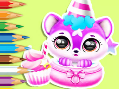 Žaidimas Coloring Book: Baby Fluff's Birthday