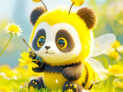 Žaidimas Jigsaw Puzzle: Panda Bee