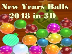 Žaidimas New Years Balls 2048 in 3D