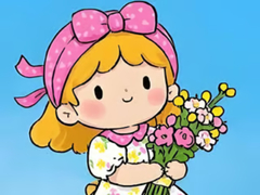 Žaidimas Jigsaw Puzzle: Little Flower Girl