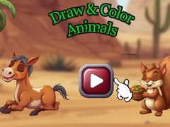 Žaidimas Draw & Color Animals