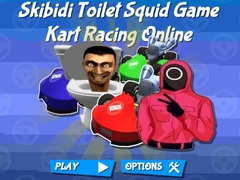 Žaidimas Skibidi Toilet Squid Game Kart Racing Online