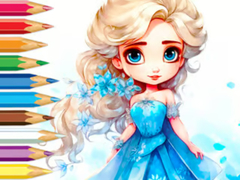 Žaidimas Coloring Book: Frozen Princess