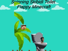 Žaidimas Spinning Skibidi Toilet Flappy Minecraft