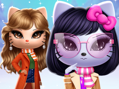 Žaidimas Kitty Squad Winter Dress Up