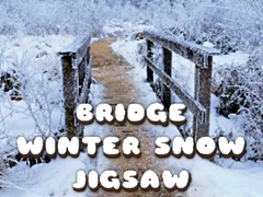 Žaidimas Bridge Winter Snow Jigsaw