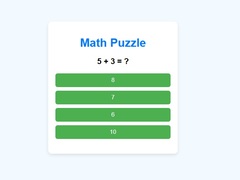 Žaidimas Math Puzzle