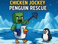 Žaidimas Chicken Jockey: Penguin Rescue