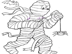 Žaidimas Mummy Coloring Book
