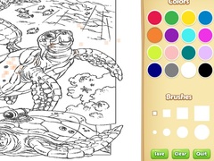Žaidimas Sea Animal Coloring Book