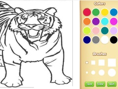 Žaidimas Tiger Coloring Book