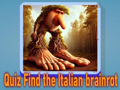 Žaidimas Quiz Find the Italian brainrot 