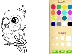 Žaidimas Kawaii Animal Coloring Book
