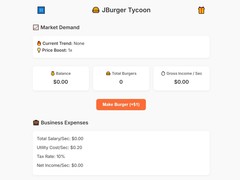 Žaidimas Jburger Tycoon