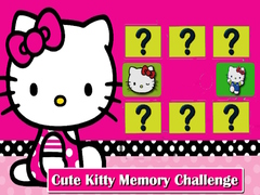 Žaidimas Cute Kitty Memory Challenge