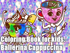 Žaidimas Coloring Book for kids: Ballerina Cappuccina 