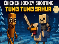 Žaidimas Chicken Jockey Shooting Tung Tung Sahur