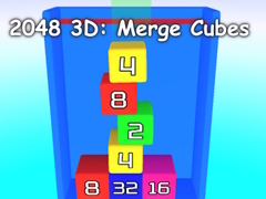 Žaidimas 2048 3D: Merge Cubes