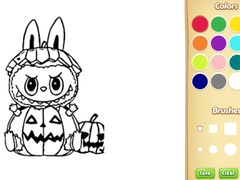 Žaidimas Halloween Labubu Coloring & Drawing Game