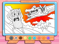 Žaidimas Coloring Book: Bombardino Crocodilo