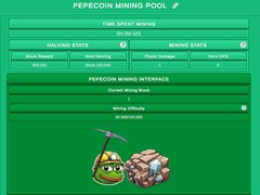 Žaidimas Pepecoin Miner Idle Simulator