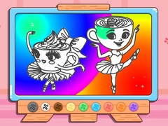 Žaidimas Coloring Book: Ballerina Cappuccin