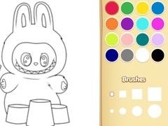 Žaidimas Easy Labubu Coloring Book