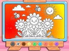 Žaidimas Coloring Book: Happy Flower