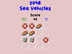 Žaidimas 2048 Sea Vehicles
