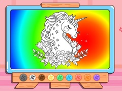 Žaidimas Coloring Book: Glitter Unicorn