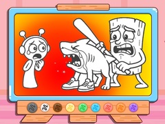 Žaidimas Coloring Book: Sprunki VS Tung Tung Sahur
