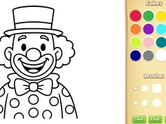 Žaidimas Clown Coloring Book