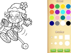 Žaidimas Clown Coloring Pages