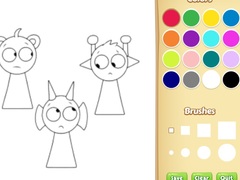 Žaidimas Sprunki Coloring Pages