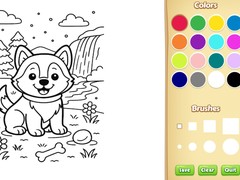 Žaidimas Dog Coloring Book