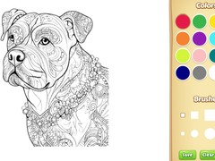 Žaidimas Dog Coloring Book for Adults