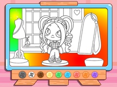 Žaidimas Coloring Book: Avatar Girl Dress Up Shopping