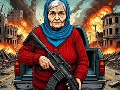 Žaidimas Grandma with machine-gun: Apocalypsis