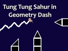 Žaidimas Tung Tung Sahur in Geometry Dash