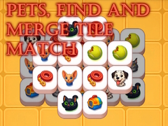 Žaidimas Pets, Find and Merge Tile Match