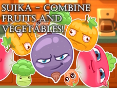 Žaidimas Suika - Combine fruits and vegetables!