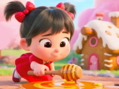 Žaidimas Jigsaw Puzzle: Honey Girl Candy House