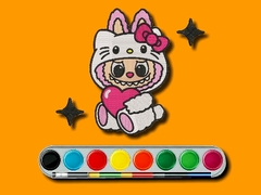 Žaidimas Labubu Coloring Adventure