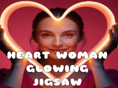 Žaidimas Heart Woman Glowing Jigsaw