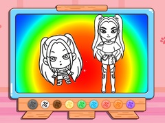 Žaidimas Coloring Book: Mira Kpop Demon Hunters