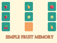 Žaidimas Simple Fruit Memory