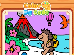 Žaidimas Color By Code Volcano Hedgehog