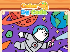 Žaidimas Color By Code Space Bear